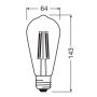 LYSPÆRE OSRAM LED EDISON E27 806LM 5,9W KLAR