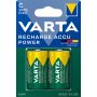 BATTERI VARTA C RECHARGE ACCU 3000MAH 2-PK