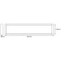 LED-ARMATUR OSRAM OFFICE LINE 25W 61,5CM HVIT