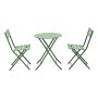 KAFÉSETT SUNFUN BISTRO + 2 STOLER MOSEGRØNN