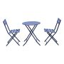 KAFÉSETT SUNFUN BISTRO + 2 STOLER MØRKEBLÅ