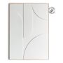 DEKORBILDE REINDERS SATURN TRERAMME 70X100CM HVIT