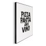 DEKORBILDE REINDERS PIZZA, PASTA OG VIN, SLIM RAMME 40X50CM SVART
