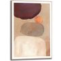 DEKORBILDE REINDERS  PEBBLE LEKE SLIM RAMME 50X70CM TRE