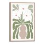 DEKORBILDE REINDERS  ABSTRAKTE BLOMSTER SLIM RAMME 20X30CM TRE