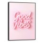 DEKORBILDE REINDERS PINK VIBES SLIM RAMME 30X40CM SVART