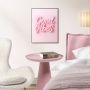 DEKORBILDE REINDERS PINK VIBES SLIM RAMME 30X40CM SVART