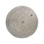 JUTEMATTE RUND Ø180CM NATUR/HVIT