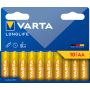 BATTERI VARTA LONGLIFE  AA 10-PK