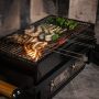 GRILLSPYD KAMADO SUMO HIBACHI GOURMET RUSTFRITT STÅL 20 PK