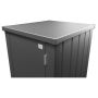 TERRASSESKAP BIOHORT JULIA LARGE METALLIC MØRKGRÅ 0,68M²