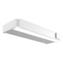 LED-BELYSNING 55CM HVIT MATT STRØMUTTAK HØYRE, JORDFEILSBRYTER