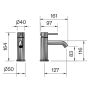 SERVANTBATTERI SVEDBERGS SARRIO KROM 5 CM 16.4 CM 16.1 CM
