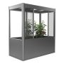 DRIVHUS BIOHORT FLORENTINA MAXI METALLIC KVARTSGRÅ 2,10M²