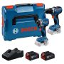 VERKTØYSETT BOSCH PROFESSIONAL GSR GDR 2X5AH 18V