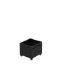 BLOMSTERKASSE PLUS KUBISK MED BEN BARTRE SVART 46X50X42 CM