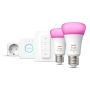 LYSPÆRE PHILIPS HUE A60 WCA E27 9W 2-PACK  