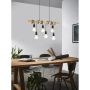 TAKLAMPE EGLO TOWNSHEND 6 EIK/SVART