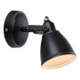 VEGGLAMPE MARKSLÖJD FJÄLLBACKA SVART IP44
