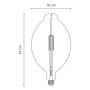 LYSPÆRE HOME SWEET HOME OVAL KLARGLASS LED E27 4W