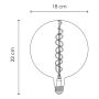 LYSPÆRE HOME SWEET HOME SPIRAL VARMHVIT LED 6W DIM AMBER E27 