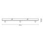 TAKLAMPE HOME SWEET HOME XXL 3 LAMPER E27 SANDHVIT