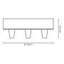 TAKLAMPE HOME SWEET HOME RUND 3 E27 RUST