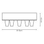 TAKLAMPE HOME SWEET HOME RUND 5 E27 RUST