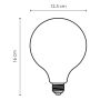 LYSPÆRE HOME SWEET HOME 3D GLOBE VARMHVIT LED E27