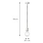 TAKLAMPE HOME SWEET HOME LEONARDO HVIT