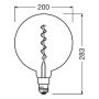 LYSPÆRE OSRAM LED GLOBE200 12 E27