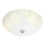 PLAFOND MARKSLÖJD BLAD 43CM HVIT/STÅL 