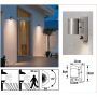 VEGGLAMPE KONSTSMIDE MODENA MED BEV.SENSOR GALVANISERT