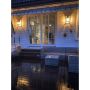 VEGGLAMPE ANETA LIGHTING ARENDAL NED SVART