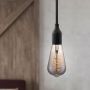 LYSPÆRE HOME SWEET HOME DROP SPIRAL RØYKFARGET LED E27
