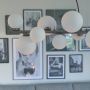 TAKLAMPE ANETA LIGHTING MOLEKYL TENN/HVIT