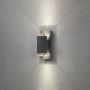 VEGGLAMPE KONSTSMIDE POTENZA GU10 LED MØRK GRÅ 