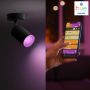 PHILIPS HUE SPOTLIGHT FUGATO MED BLUETOOTH GU10 SVART 2X5,7 W