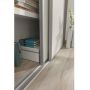 SKYVEDØRSETT OPTIMUM 2 DØRER HVIT/GRÅ 2500X1800MM