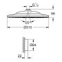 TAKDUSJ GROHE RAINSHOWER SMARTCONNECT 310 KROM