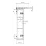 SPEILSKAP BATH DELUXE MARYLAND RUND 60CM HVIT MATT