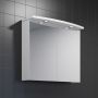 SPEILSKAP BATH DELUXE MARYLAND RUND 80CM HVIT MATT