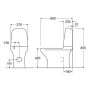 TOALETT  GUSTAVSBERG ESTETIC 8300 HYGIENIC FLUSH SVART
