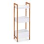 HYLLE ZELLER 28X20X74CM HVIT/BAMBUS