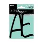 BOKSTAVER PICKUP Æ DECO LETTER LYNN 120 MM SVART