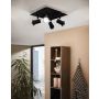 TAKSPOTLIGHT EGLO TAMARA LED SVART 