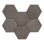 FLIS TIME HEXAGON ANTRASITT 21X18.2CM 0.46M²/PK