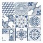 FLIS MARRAKECH BLUE MIX 21,6X21,6CM 1,31 M²/PK