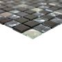 MOSAIKK SQUARE CRYSTAL/STEEL BLACK/GLASS