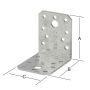 VINKEL VORMANN RUSTFRI 90X90X65MM